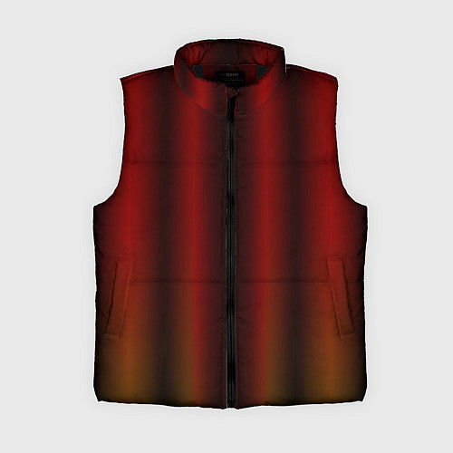 Женский жилет Neon red orange lines / 3D-Черный – фото 1
