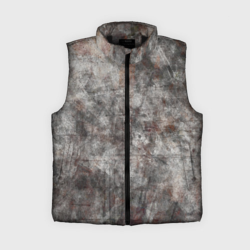 Женский жилет Абстракция - gray stone / 3D-Черный – фото 1