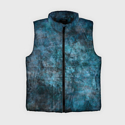 Женский жилет Абстракция - dark blue, цвет: 3D-черный