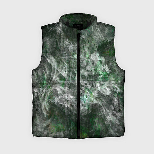 Женский жилет Абстракция - acid boom / 3D-Черный – фото 1