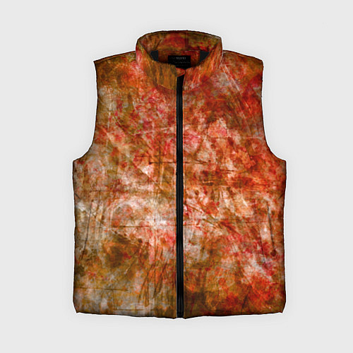 Женский жилет Абстракция - bright red / 3D-Черный – фото 1