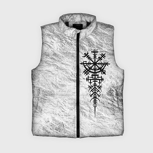 Женский жилет Вегвизир - компас рун в виде става / 3D-Черный – фото 1