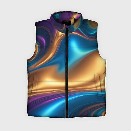 Женский жилет Сплавы разноцветные / 3D-Черный – фото 1