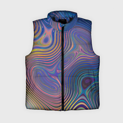 Женский жилет Абстрактная рябь / 3D-Черный – фото 1