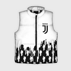 Женский жилет Ювентус краски люди, цвет: 3D-черный