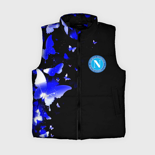 Женский жилет Наполи бабочки текстура / 3D-Черный – фото 1