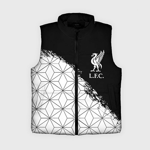 Женский жилет Liverpool краски текстура геометрия / 3D-Черный – фото 1