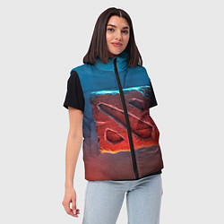 Женский жилет Dota 2: Symbol, цвет: 3D-красный — фото 2