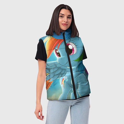 Женский жилет My littlle pony / 3D-Красный – фото 3