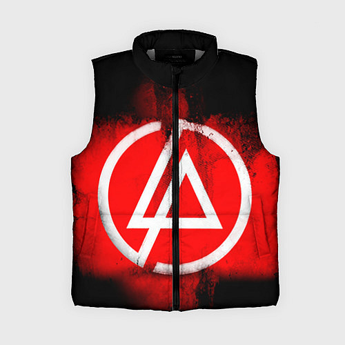 Женский жилет Linkin Park: Red style / 3D-Светло-серый – фото 1