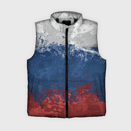Женский жилет Флаг России / 3D-Черный – фото 1