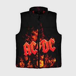 Женский жилет AC/DC Flame, цвет: 3D-красный