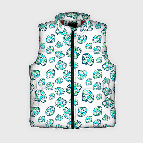 Женский жилет Бриллианты / 3D-Красный – фото 1