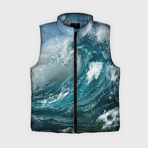 Женский жилет Волна / 3D-Светло-серый – фото 1