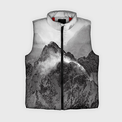 Женский жилет Горы / 3D-Красный – фото 1