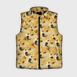 Женский жилет Doge, цвет: 3D-черный