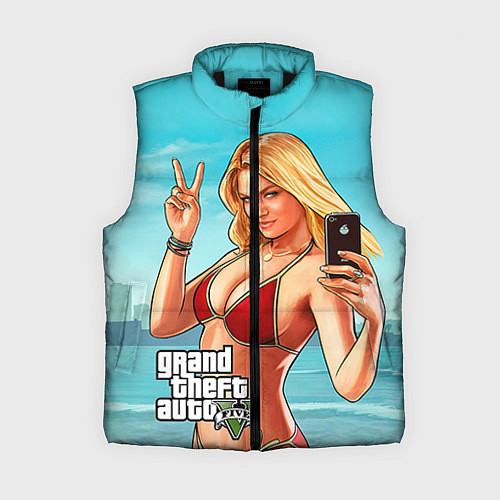 Женский жилет GTA 5: Selfie Girl / 3D-Черный – фото 1