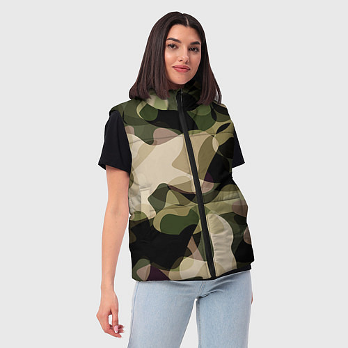 Женский жилет Камуфляж / 3D-Красный – фото 3