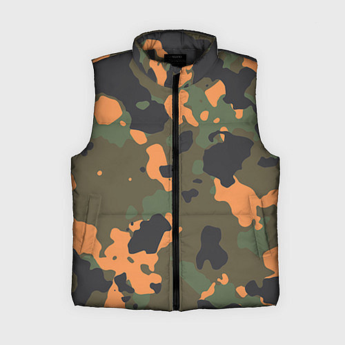 Женский жилет Камуфляж: хаки/оранжевый / 3D-Черный – фото 1