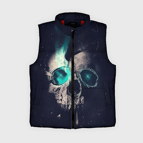 Женский жилет Skull eyes / 3D-Красный – фото 1