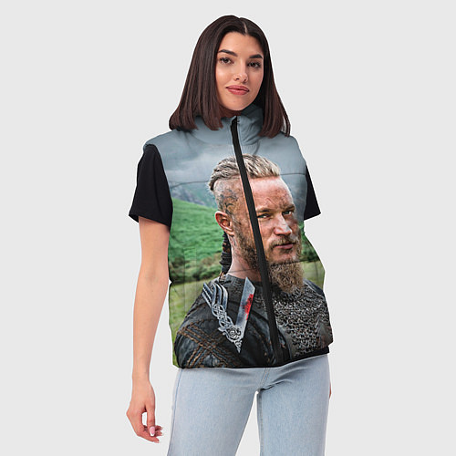 Женский жилет Рагнар Лодброк / 3D-Красный – фото 3