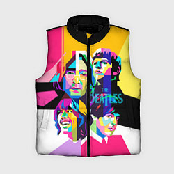 Женский жилет The Beatles: Poly-art, цвет: 3D-черный
