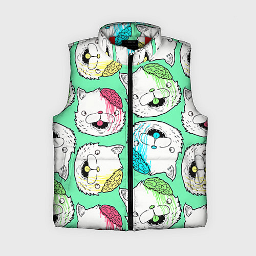 Женский жилет Drop Dead: Kitty Heads / 3D-Красный – фото 1