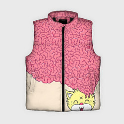 Женский жилет Drop Dead: Pink Brains, цвет: 3D-черный