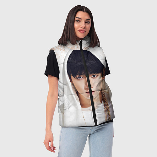 Женский жилет Jeon Jung Kook / 3D-Красный – фото 3