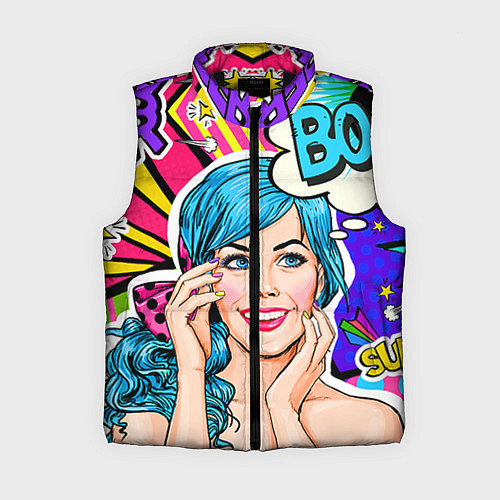 Женский жилет Pop art / 3D-Черный – фото 1