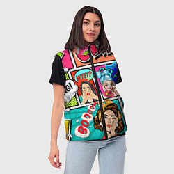 Женский жилет POP ART, цвет: 3D-светло-серый — фото 2