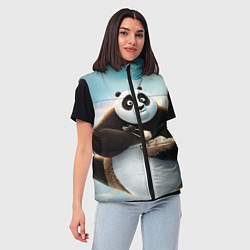 Женский жилет Кунг фу панда, цвет: 3D-красный — фото 2