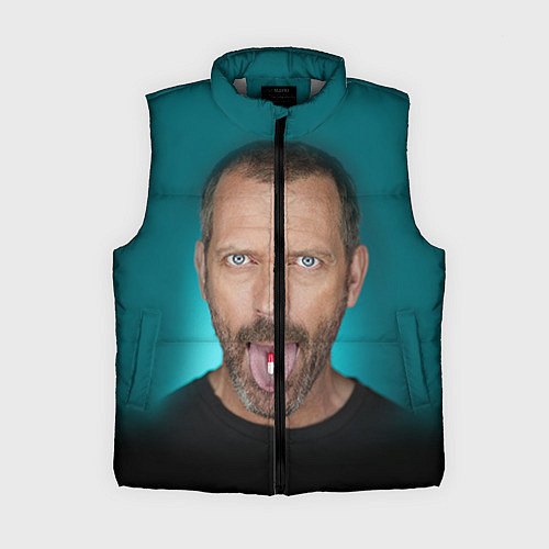 Женский жилет Хаус с таблеткой / 3D-Светло-серый – фото 1