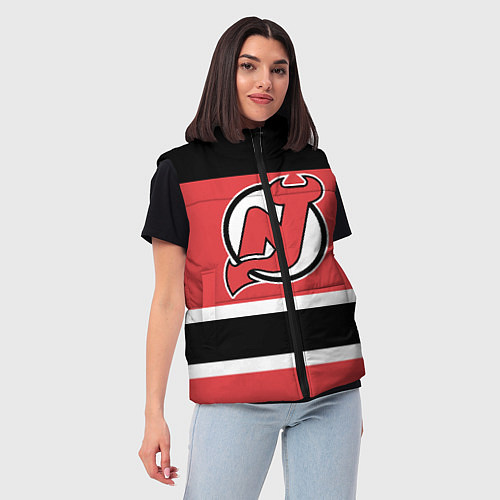 Женский жилет New Jersey Devils / 3D-Красный – фото 3
