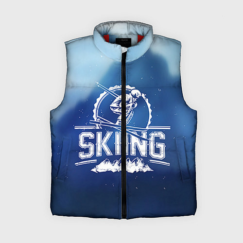 Женский жилет Лыжный спорт / 3D-Красный – фото 1