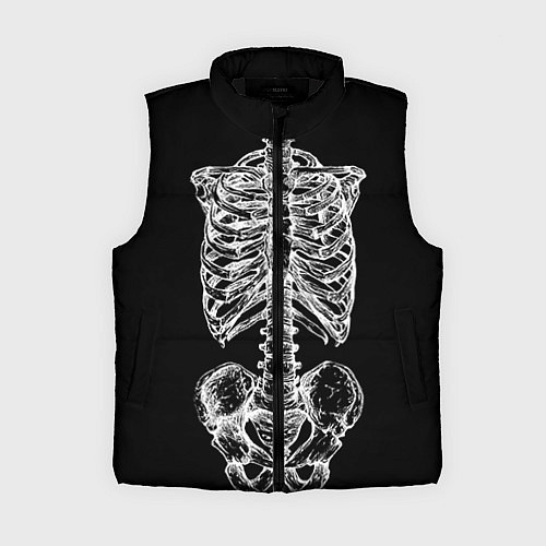 Женский жилет Скелет / 3D-Черный – фото 1