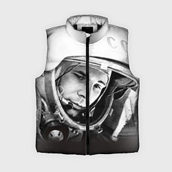 Женский жилет Юрий Гагарин, цвет: 3D-черный