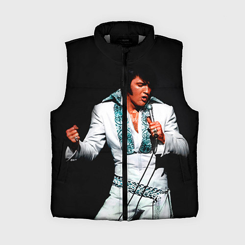 Женский жилет Элвис поет / 3D-Светло-серый – фото 1