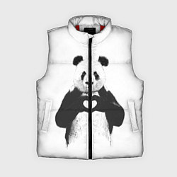Женский жилет Panda Love, цвет: 3D-красный