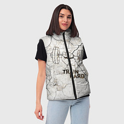 Женский жилет Train hard, цвет: 3D-красный — фото 2