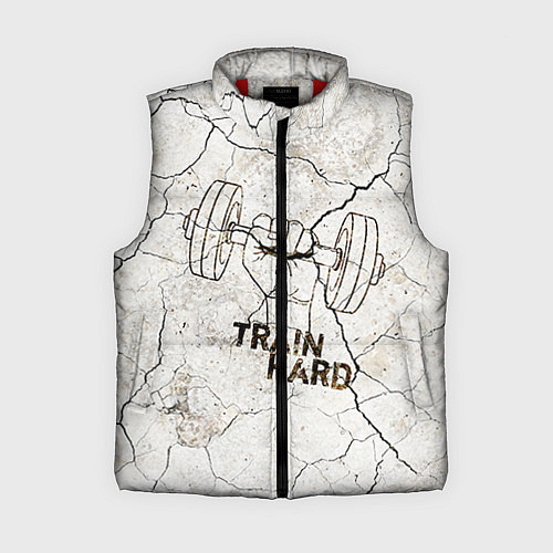 Женский жилет Train hard / 3D-Красный – фото 1