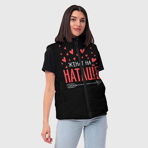 Женский жилет Женат на Наташе / 3D-Красный – фото 3