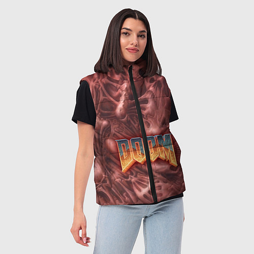 Женский жилет DOOM Classic / 3D-Красный – фото 3