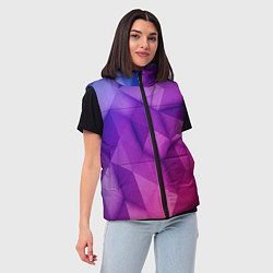 Женский жилет Абстракция, цвет: 3D-красный — фото 2