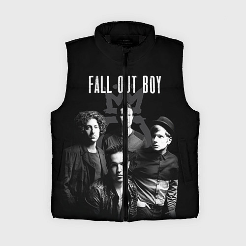 Женский жилет Fall out boy band / 3D-Черный – фото 1