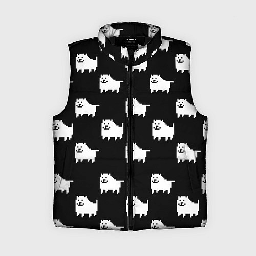 Женский жилет Undertale Annoying dog / 3D-Черный – фото 1