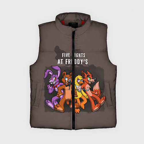 Женский жилет Five Nights At Freddy's / 3D-Красный – фото 1