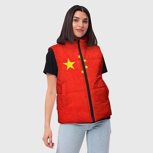 Женский жилет Китай / 3D-Красный – фото 3