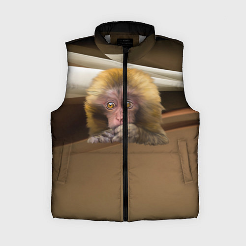 Женский жилет Мартышка / 3D-Светло-серый – фото 1