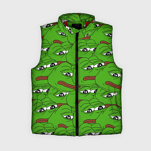 Женский жилет Sad frogs / 3D-Красный – фото 1